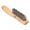 Forney Scratch Brush With Shoe Handle, Stainless, 4 X 16 Rows 70520 - alternate 1